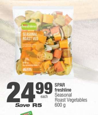 SPAR freshline Seasonal Roast Vegetables