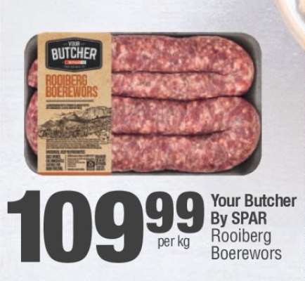 Your Butcher By SPAR Rooiberg Boerewors