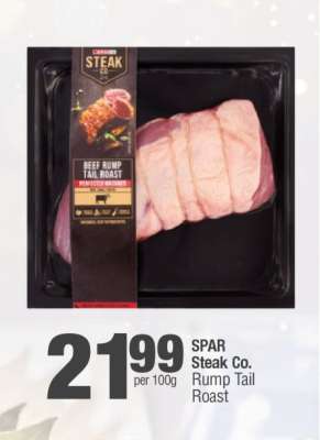 SPAR Steak Co. Rump Tail Roast