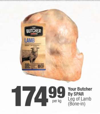Your Butcher By SPAR Leg of Lamb (Bone-in)
