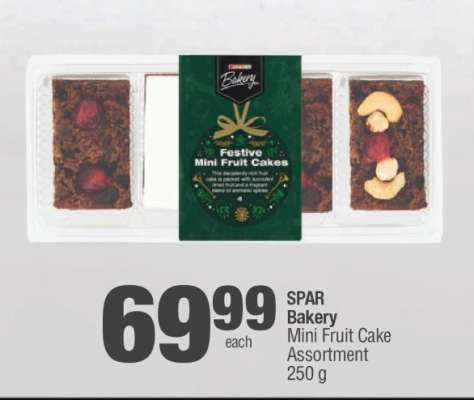SPAR Bakery Mini Fruit Cake Assortment