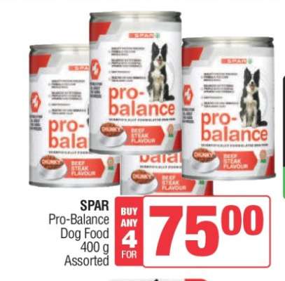 SPAR Pro-Balance Dog Food