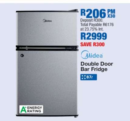 Midea Double-Door Bar Fridge