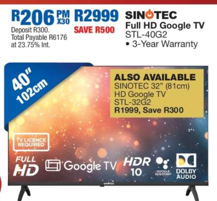 SINOTEC Full HD Google TV STL-40G2