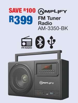 Amplify FM Tuner Radio AM-3350-BK
