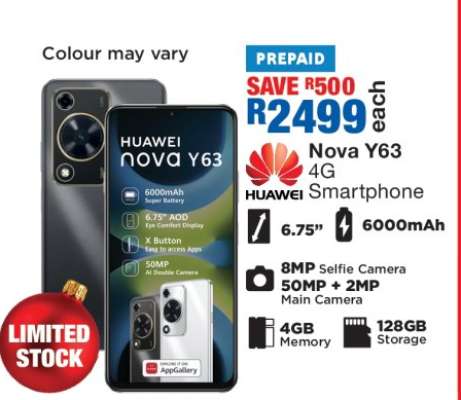 Huawei Nova Y63 4G Smartphone