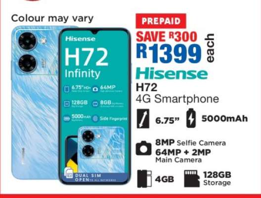 Hisense H72 4G Smartphone