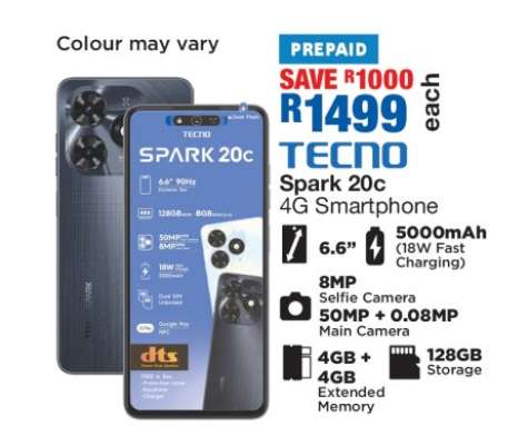 TECNO Spark 20c 4G Smartphone