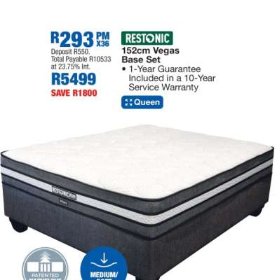 Restonic 152cm Vegas Base Set