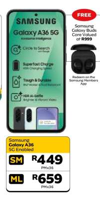 Samsung Galaxy A36 5G Enabled