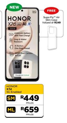 HONOR X7d 5G Enabled