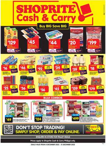 Shoprite catalogue  - 08/12/2025 - 21/12/2025.