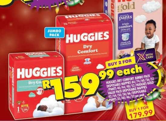 Huggies Dry Comfort Jumbo Pack