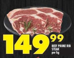 BEEF PRIME RIB STEAK