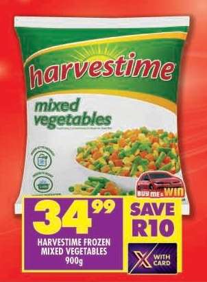 HARVESTIME FROZEN MIXED VEGETABLES 900g