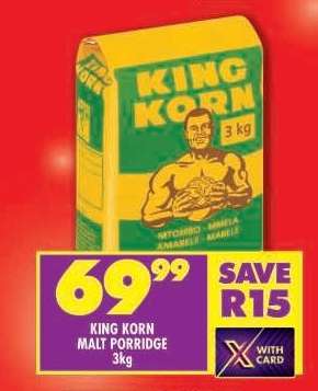 KING KORN MALT PORRIDGE 3kg