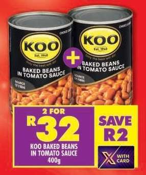 Koo Baked Beans in Tomato Sauce 400g