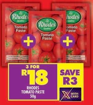 Rhodes Tomato Paste 50g