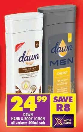 DAWN HAND & BODY LOTION