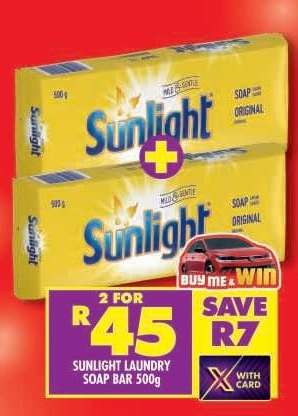 Sunlight Laundry Soap Bar-500g