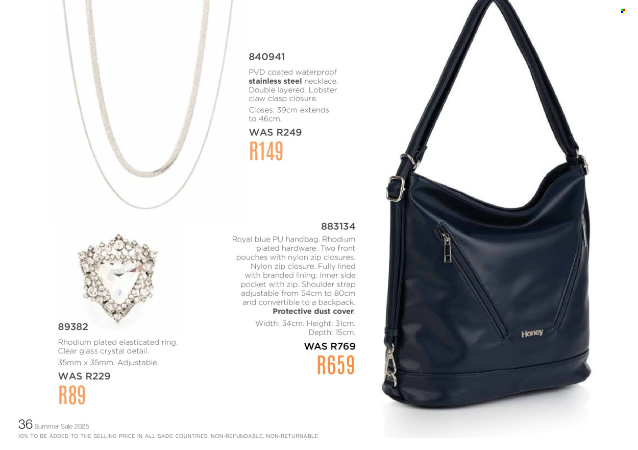 Honey specials. Page 38