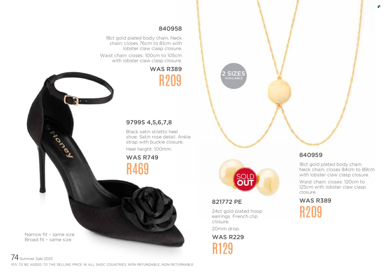 Honey specials. Page 76