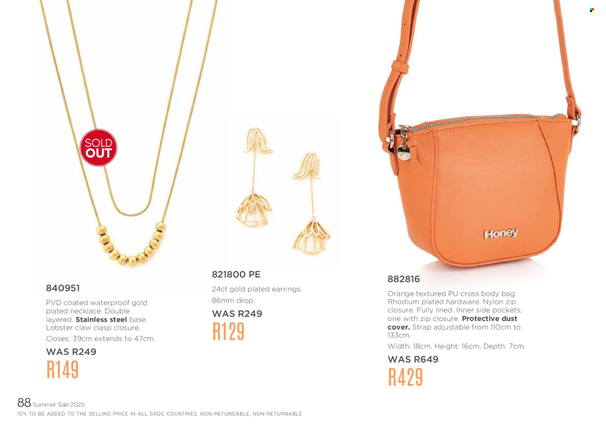 Honey specials. Page 90