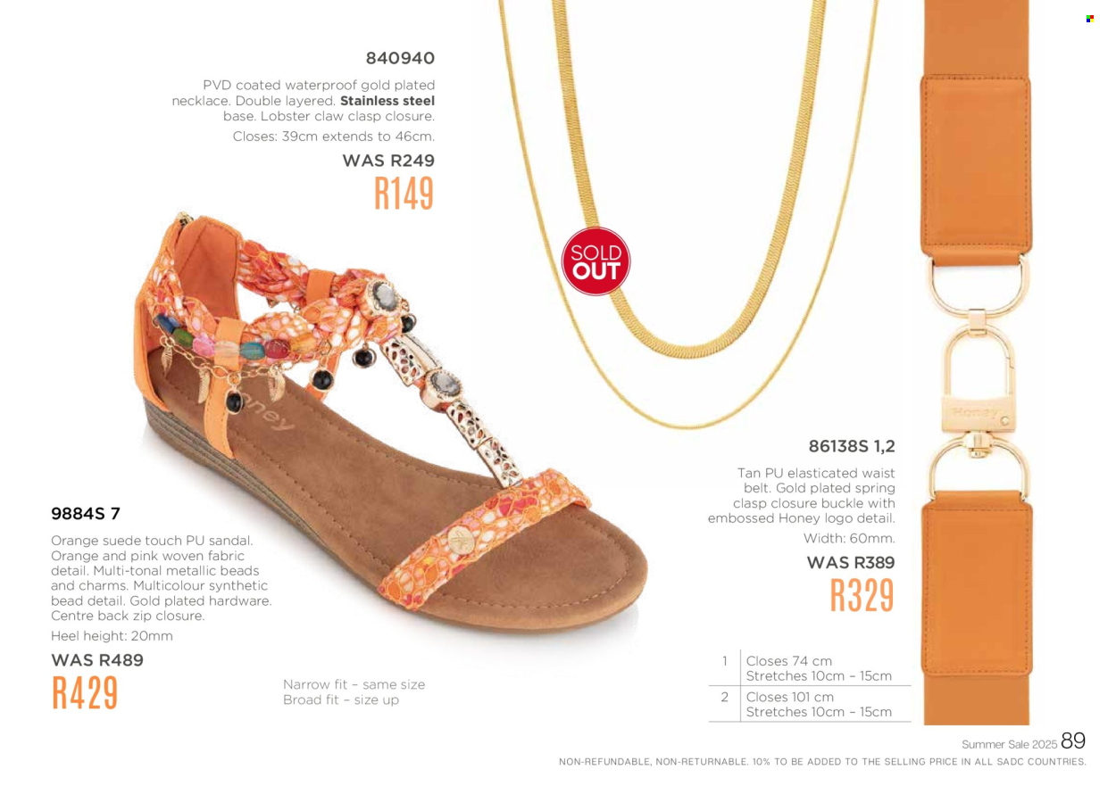 Honey specials. Page 91