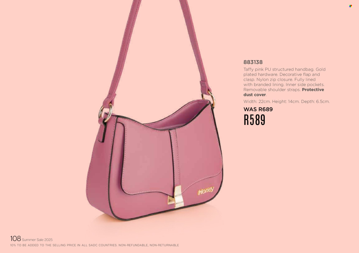 Honey specials. Page 110