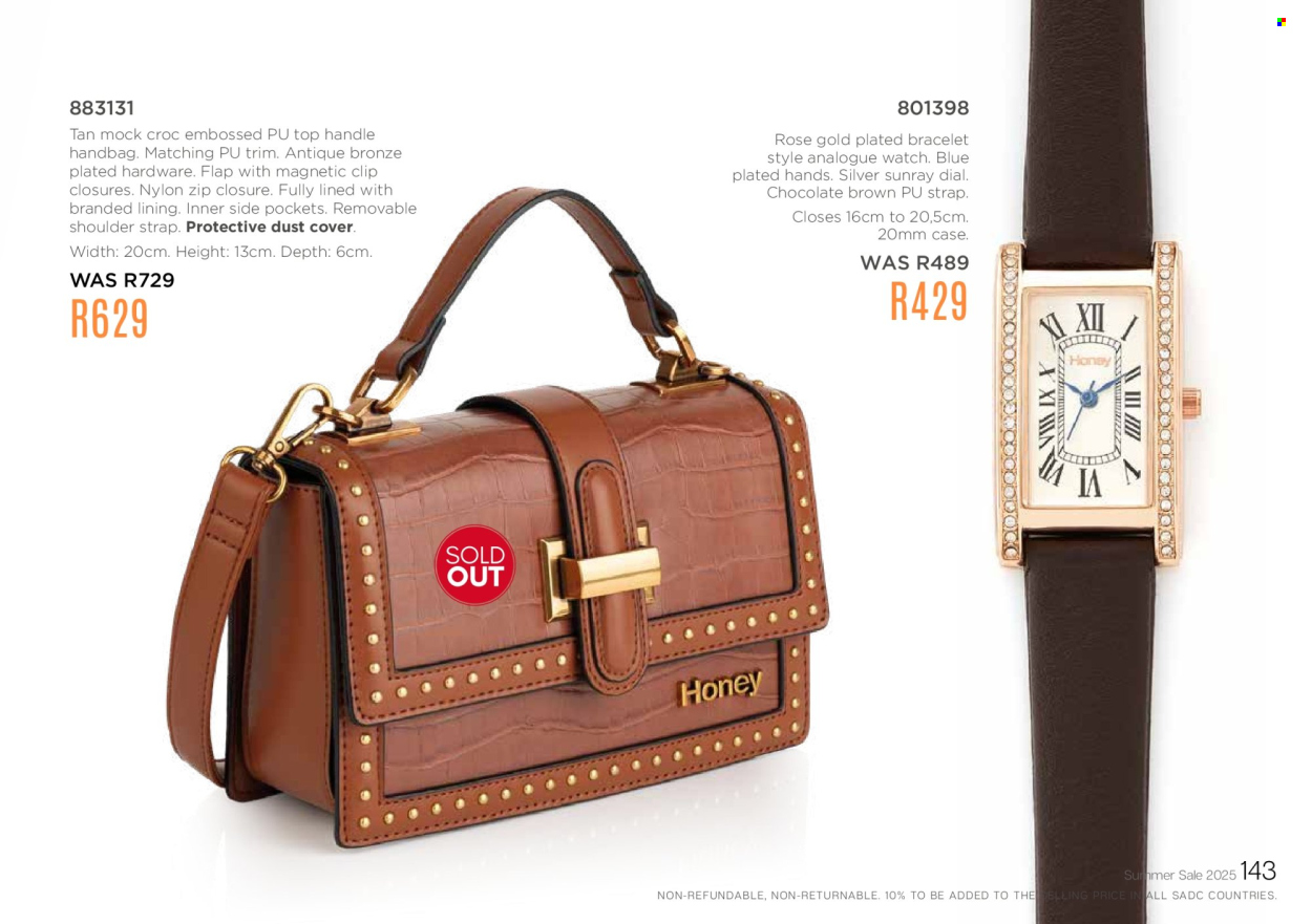 Honey specials. Page 145