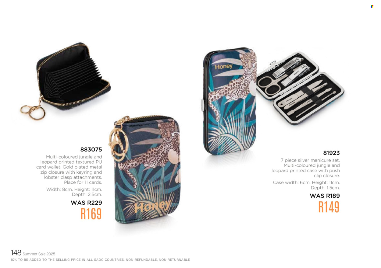 Honey specials. Page 150