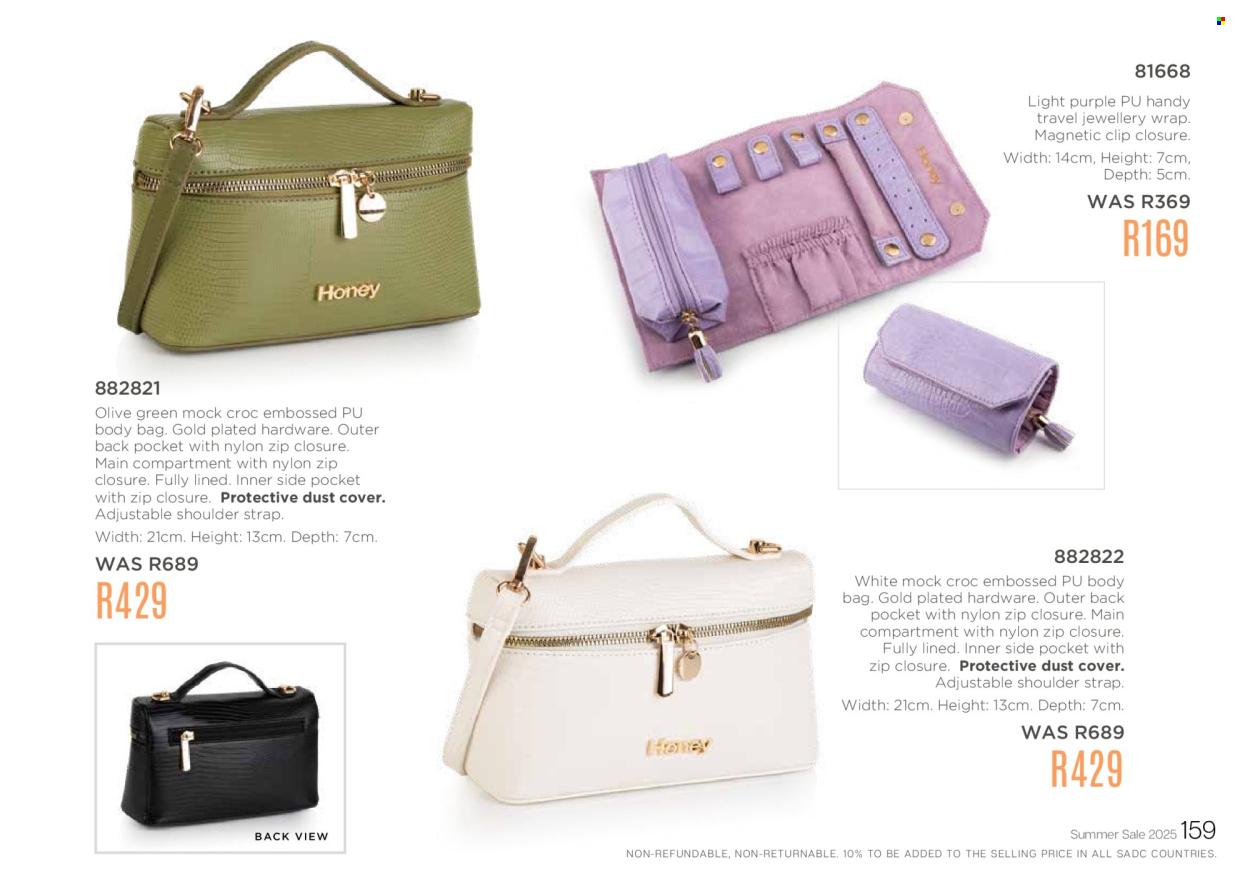 Honey specials. Page 161