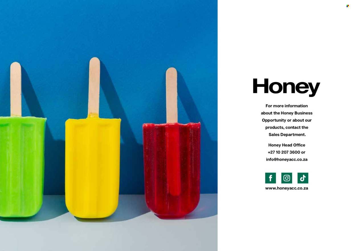 Honey specials. Page 180