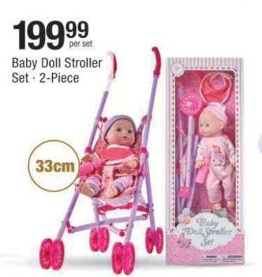 Baby Doll Stroller Set