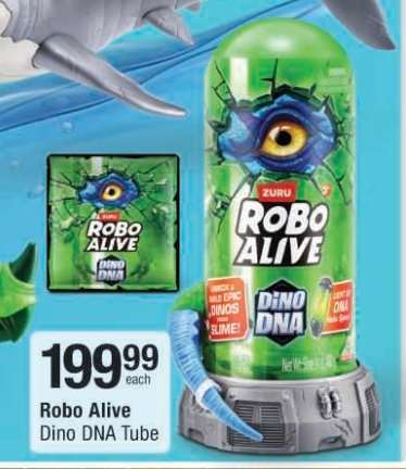 Robo Alive Dino DNA Tube