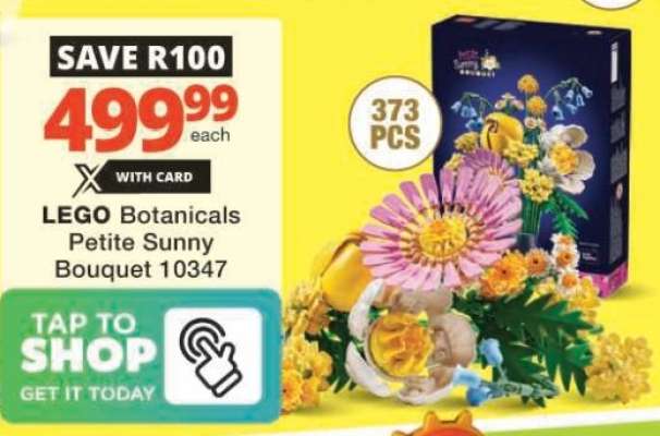 LEGO Botanicals Petite Sunny Bouquet 10347