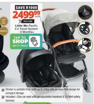 Little Me Pacific 2.0 Travel System
