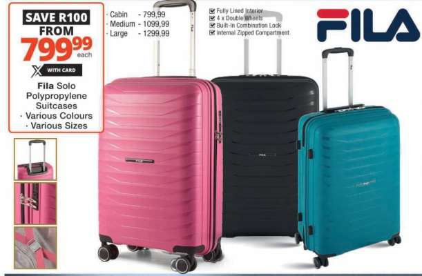 Fila Solo Polypropylene Suitcases