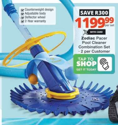Zodiac Pacer Pool Cleaner Combination Set