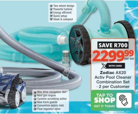 Zodiac AX20 Activ Pool Cleaner Combination Set