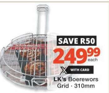 LK's Boerewors Grid