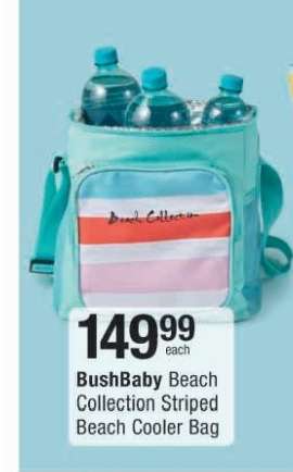 BushBaby Beach Collection Striped Beach Cooler Bag