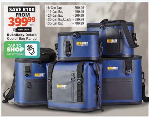 BushBaby Deluxe Cooler Bag Range