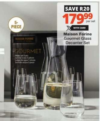 Maison Forine Gourmet Glass Decanter Set