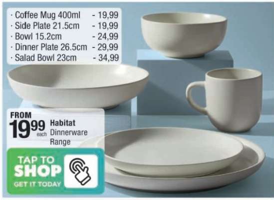 Habitat Dinnerware Range