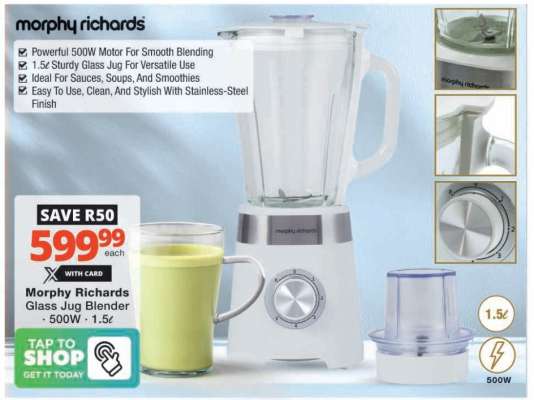Morphy Richards Glass Jug Blender