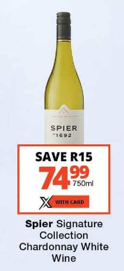 Spier Signature Collection Chardonnay White Wine