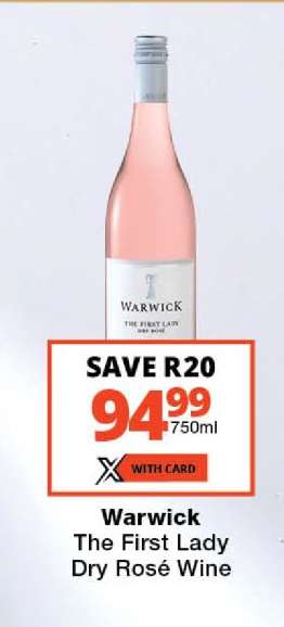 Warwick The First Lady Dry Rosé Wine