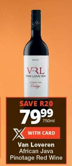 Van Loveren African Java Pinotage Red Wine