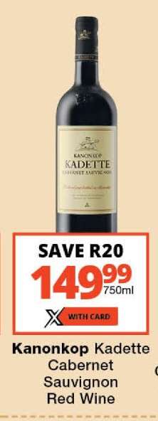 Kanonkop Kadette Cabernet Sauvignon Red Wine